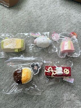 Taba Squishy Bundle Doro studio rice cake peach red kitty cookie 5 pieces